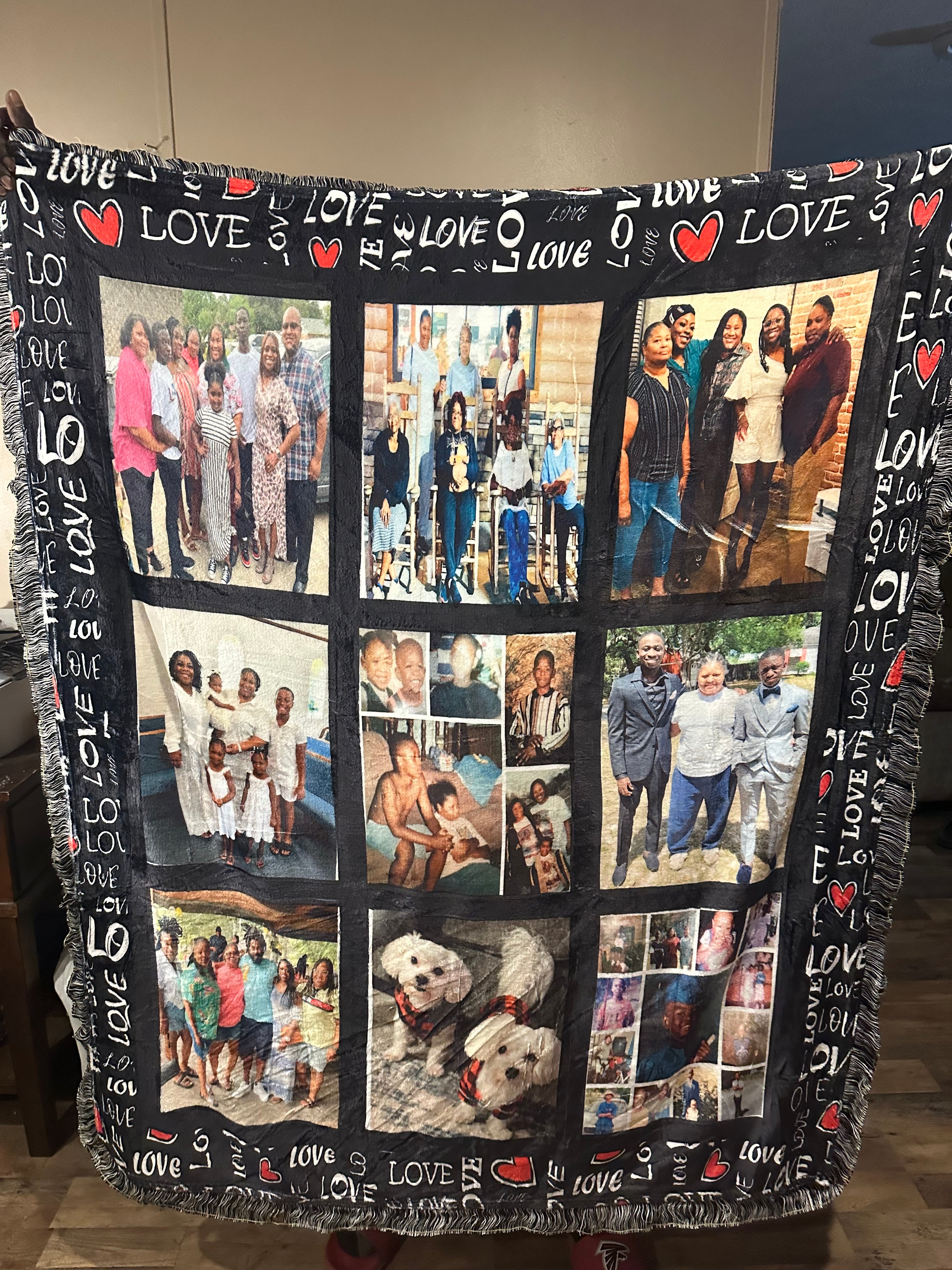 🖼️ Custom Photo Throw Blank