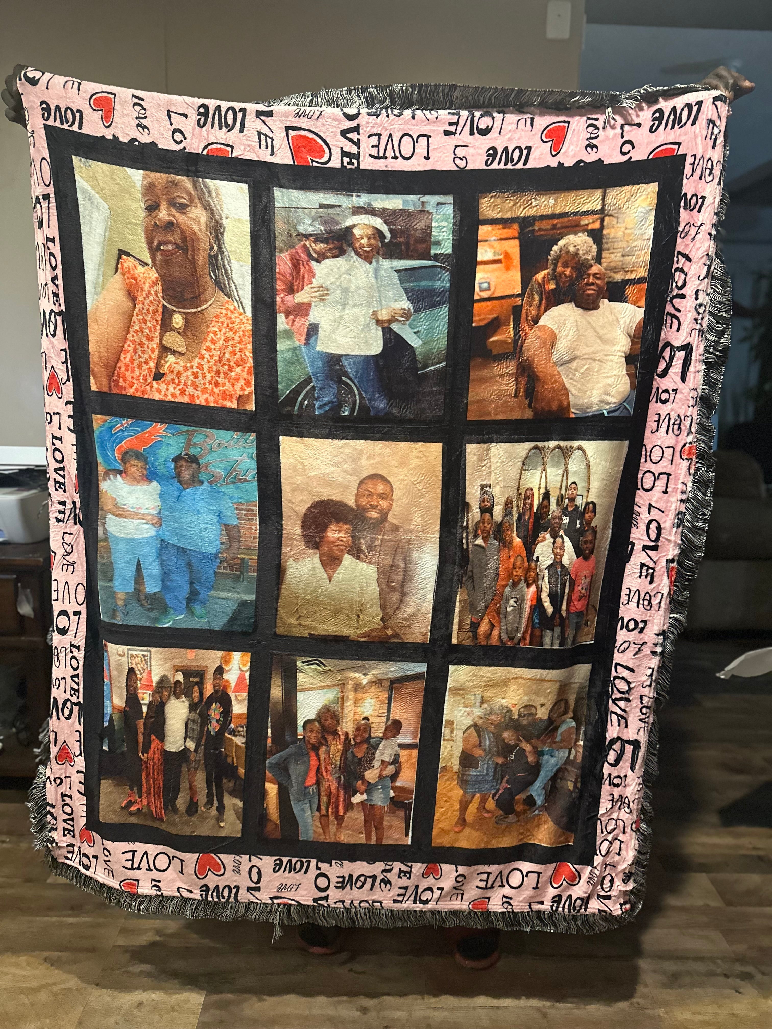 🖼️ Custom Photo Throw Blank