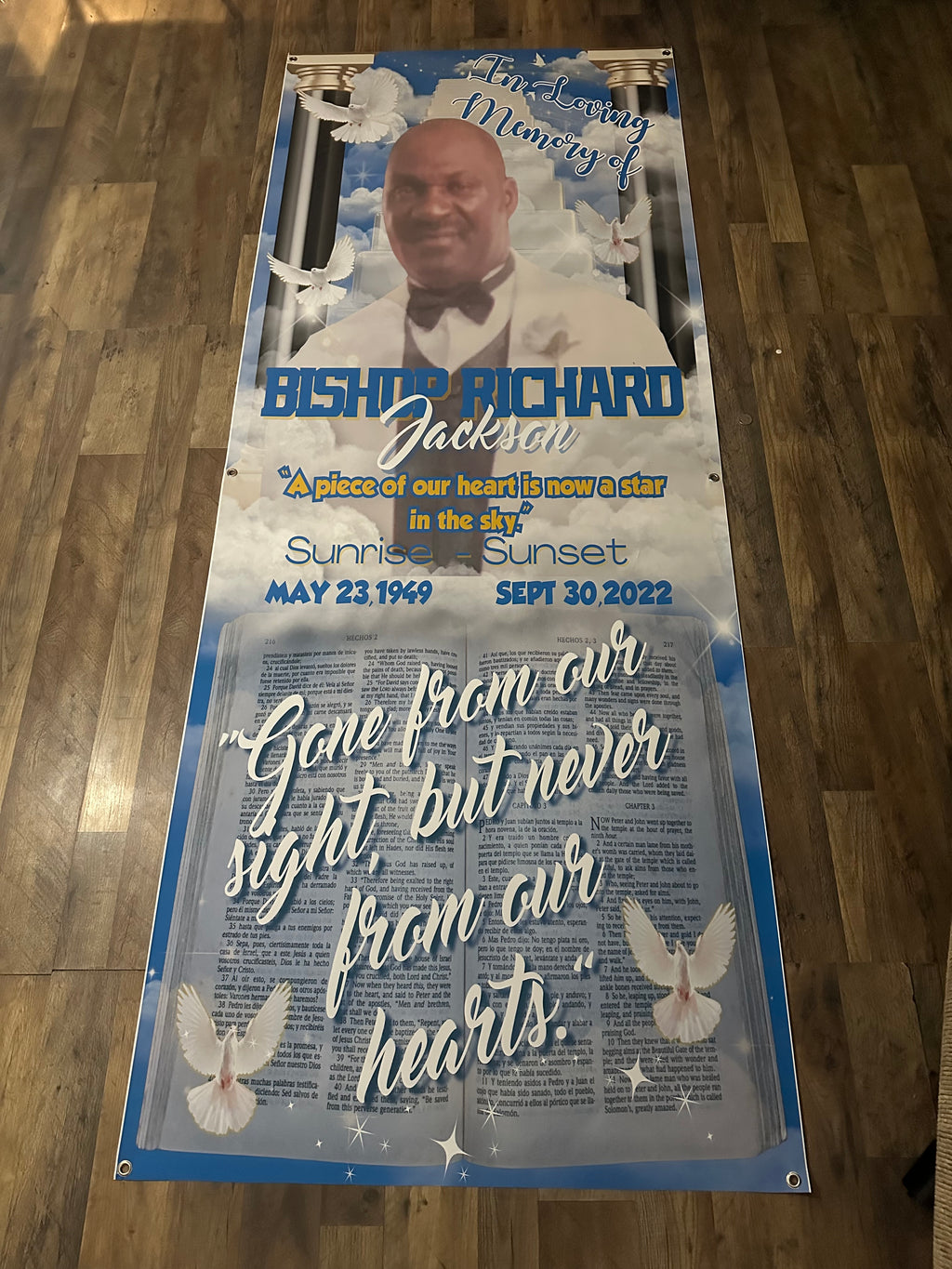 Custom Memorial Grave Blank Adults 36x72