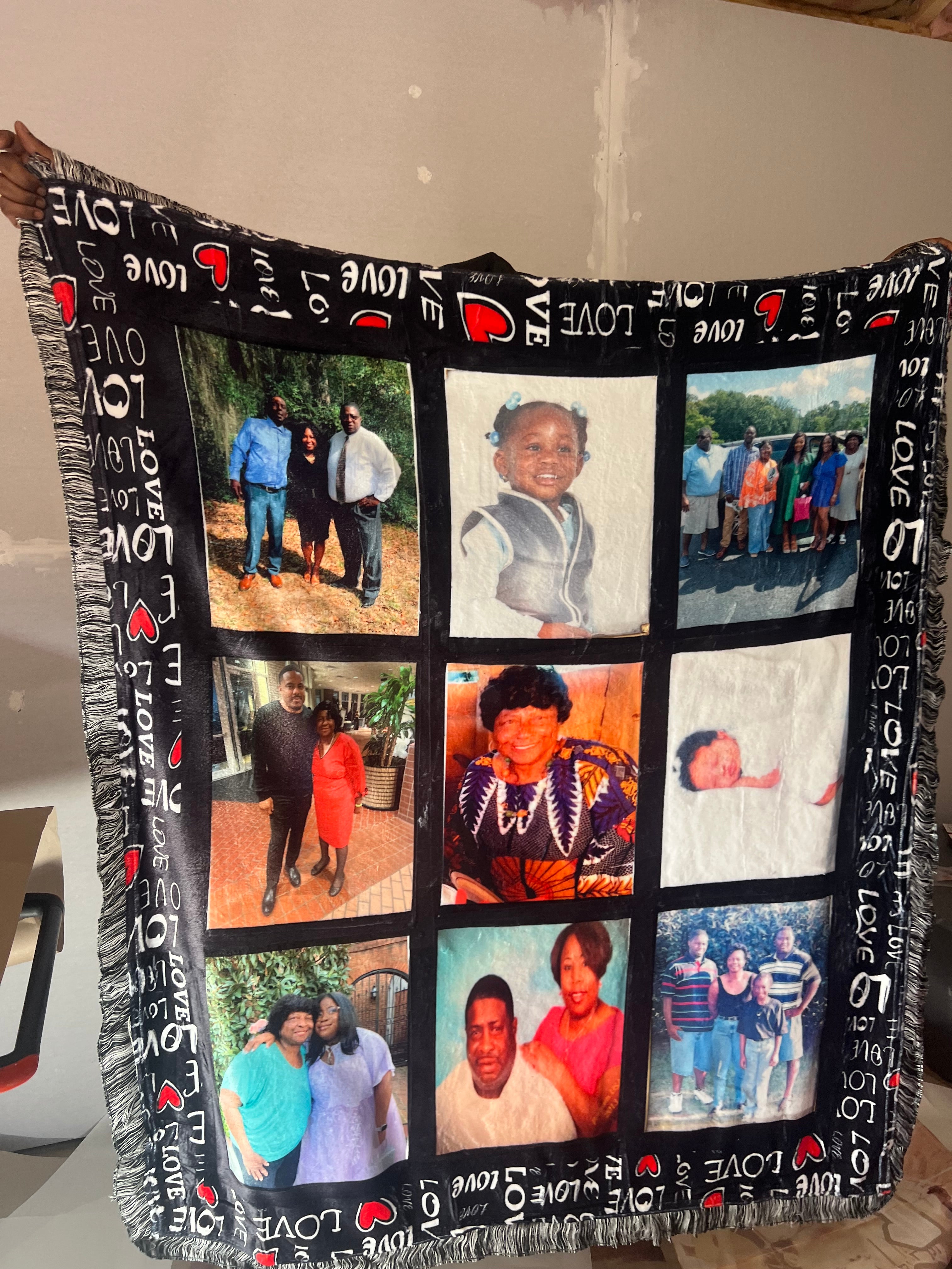 🖼️ Custom Photo Throw Blank