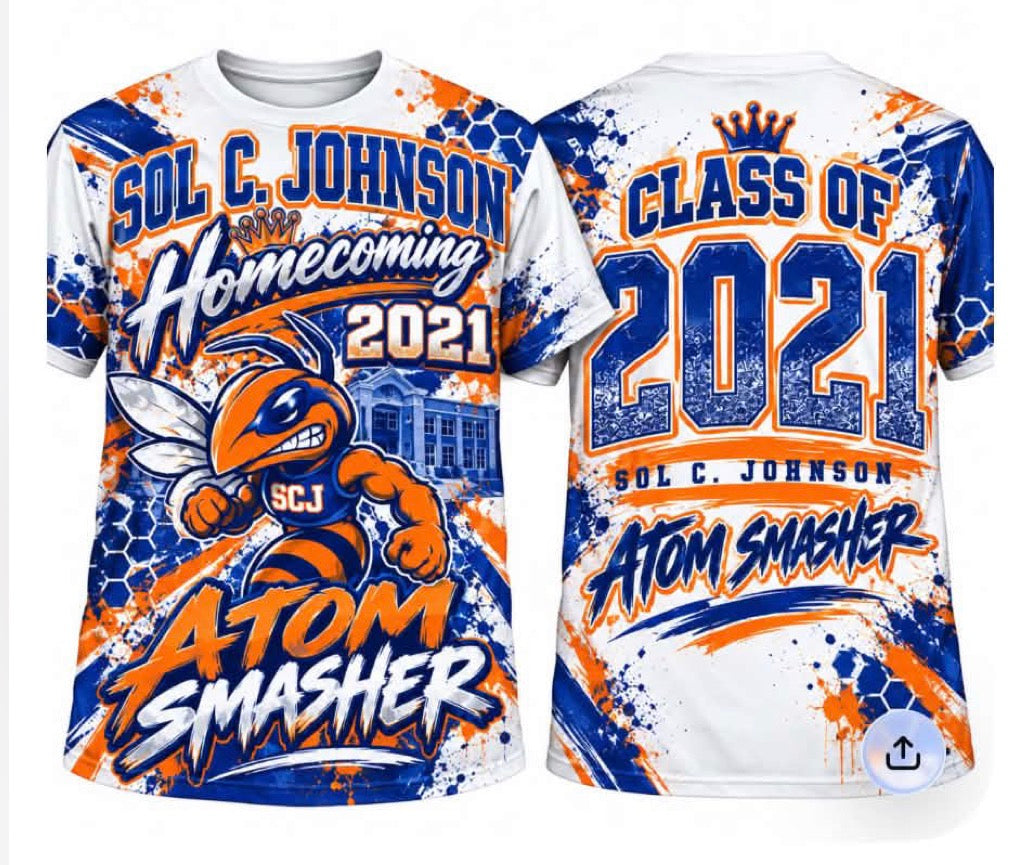 Sol C. Johnson Atom Smasher Homecoming Front & Back 3D Shi
