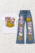 Class of 2027 Senior Shirt & Custom Jeans Matching Set