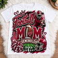 Football Mom Seminoles Oversized Center Sublimation Shirt