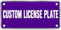 Personalized custom license plate