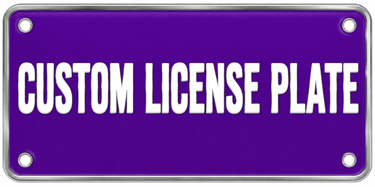 Personalized custom license plate