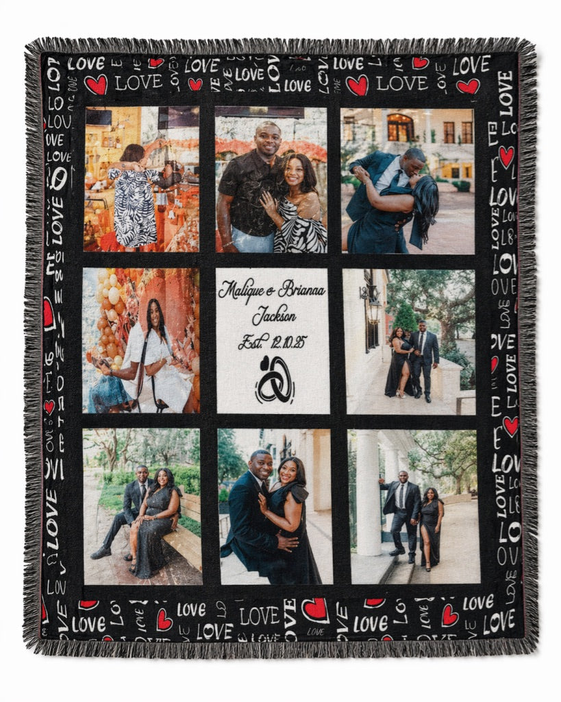 Custom Photo Throw Blanket
