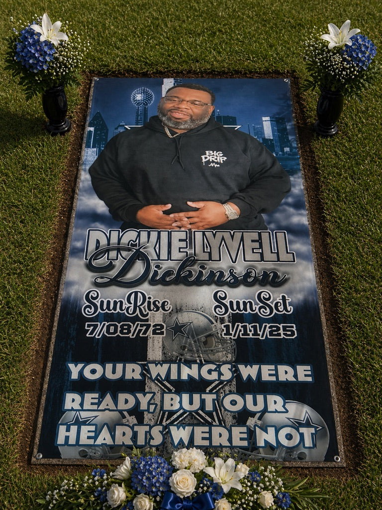Custom Memorial Grave Blank Adults 36x72